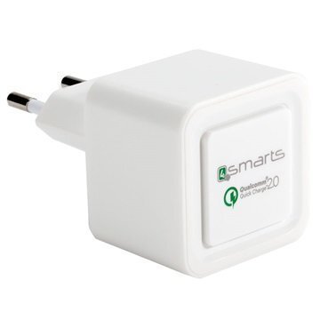 4smarts Rapid Nopea USB Matkalaturi Valkoinen