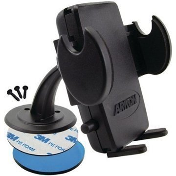 Arkon Mega Grip Universaali Autopidike Liimattava Kojelauta / Konsoli Teline Musta