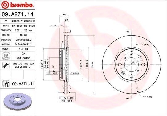 Brembo Jarrulevy