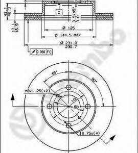 Brembo Jarrulevy