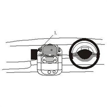 Brodit 652682 ProClip Smart ForTwo 98-07