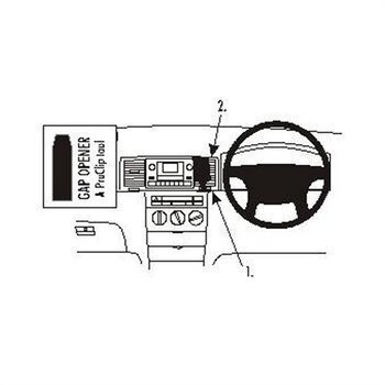 Brodit 653025 ProClip Toyota Corolla 02-07