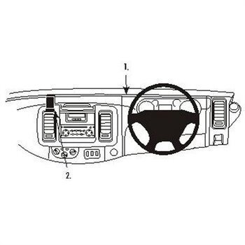 Brodit 653199 ProClip Nissan Primastar 02-10
