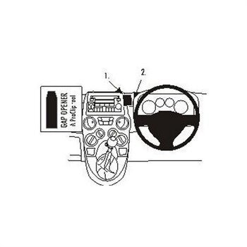 Brodit 653493 ProClip Fiat Panda 04-07