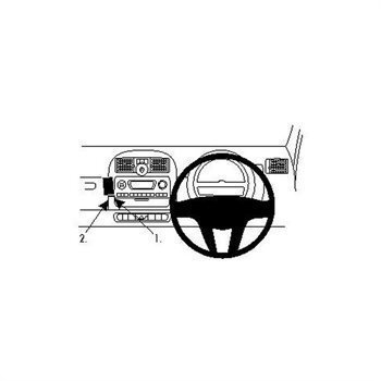 Brodit 654669 ProClip Pidike Smart ForTwo 11-14