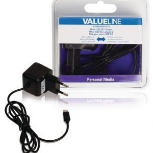 Micro USB -vaihtovirtalaturi Micro USB uros - vaihtovirtaliitäntä 1 00 m musta 2.1A