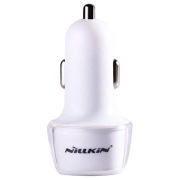 Nillkin Jelly Kaksois-USB Autolaturi Valkoinen