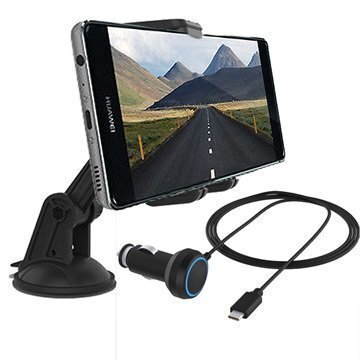 Universaali Autoteline & USB C-Tyyppi Autolaturi