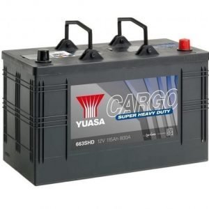 Yuasa 663SHD 12V 115Ah 800CCA Super Heavy Duty Käynnistysakku