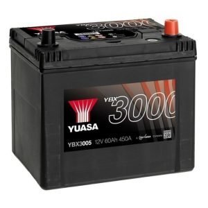 Yuasa YBX3005 12V 60Ah 450CCA SMF Käynnistysakku