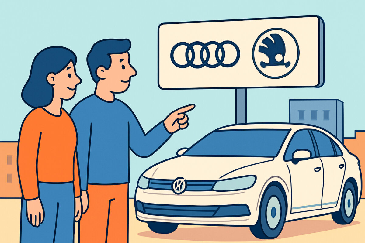 Audi- ja Skoda-merkkiliikkeet VW-konsernissa